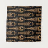 Pauwveren, Luxe Oosters Patroon. Wandkleed (Voorkant (horizontaal))