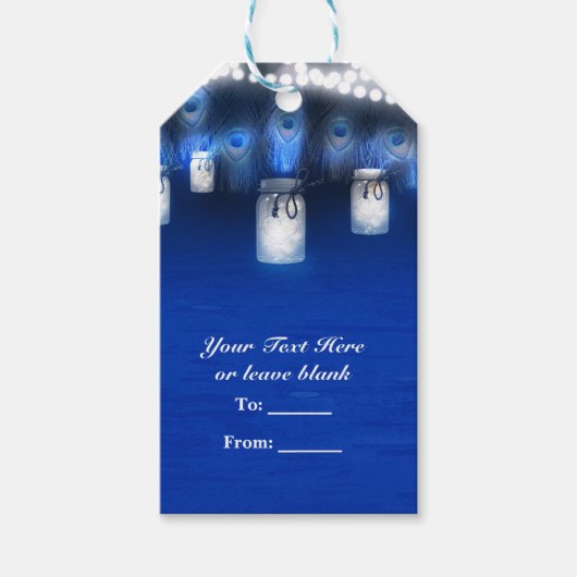 Pauwveren, Metselwerk Pot & Slingers Feest Cadeaulabel (Voorkant)