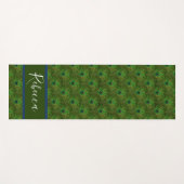 Pauwveren Monogram Naam Yogamatten Yogamat (Voorkant (horizontaal))