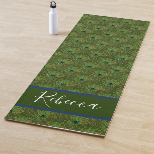 Pauwveren Monogram Naam Yogamatten Yogamat (In situ)