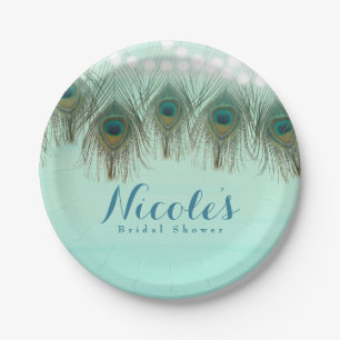 Pauwveren & Slingers Rustieke Feest Papieren Bordje