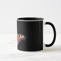 Pauwvlinder mok van KABFA Designs