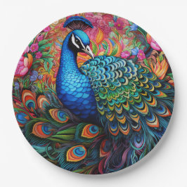 Pauwvlinderrozen Elegant Mooi Papieren Bordje