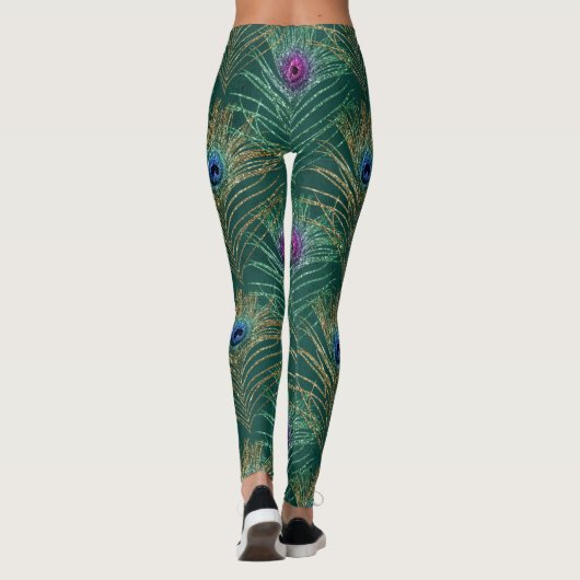 pauwvogel leggings (Achterkant)