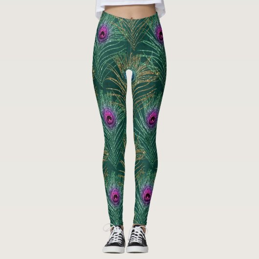 pauwvogel leggings (Voorkant)