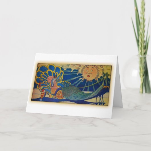 pauwwagen kaart (Voorkant)