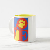 Pauze afdrukken tweekleurige koffiemok (Voorkant links)