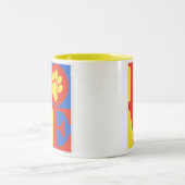 Pauze afdrukken tweekleurige koffiemok (Center)