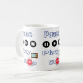 Pauze, afspelen, Mok stoppen (Voorkant links)