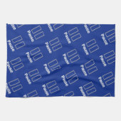 Pauze Blauwe Keuken Handdoek (Horizontaal)