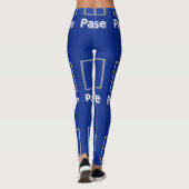 Pauze Blauwe Leggings (Achterkant)
