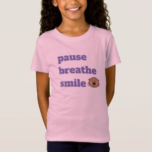 Pauze Breathe Smile Meisjes T-shirt