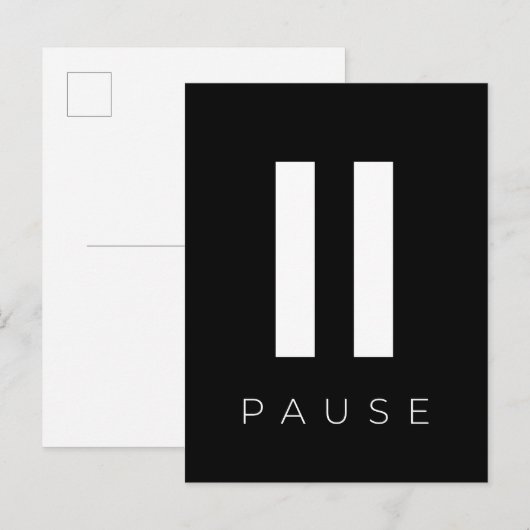 Pauze Briefkaart (Voorkant / Achterkant)