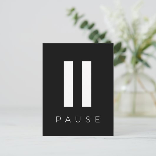 Pauze Briefkaart (Staand voorkant)