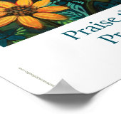 Pauze de Heer, Psalm 148, 18x24-inch Poster (Hoek)