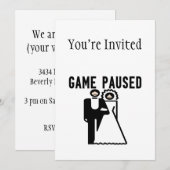 Pauze Gestelde Bruid & Bruidegom Kaart (Voorkant / Achterkant)