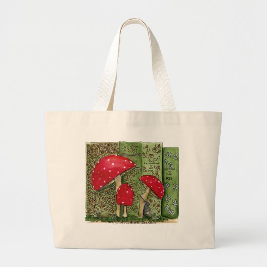Pauze Grote Tote Bag (Voorkant)
