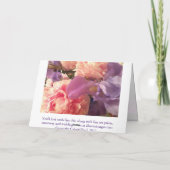 Pauze Kaart: Monarch op Pink Zinnia Kaart (Achterkant)