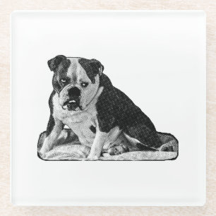 Pauze, kleine vonk glazen onderzetter