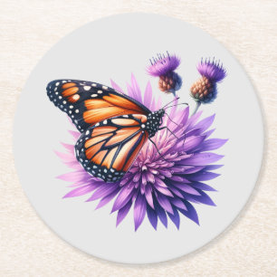 Pauze met Paars: Vlinder Onderzetter