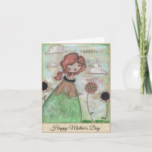 Pauze - Moederdag Kaart (Voorkant)