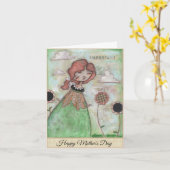 Pauze - Moederdag Kaart (Gele Bloem)