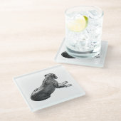 Pauze naast een blik glazen onderzetter (Schuin)