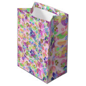 Pauze op roze medium cadeauzakje (Voorkant Gekanteld)