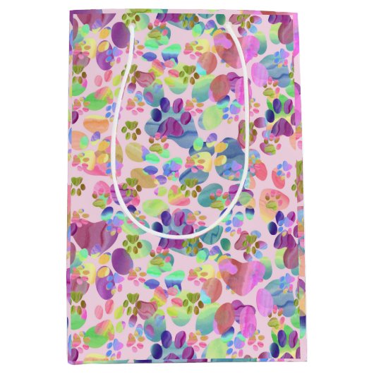 Pauze op roze medium cadeauzakje (Voorkant)