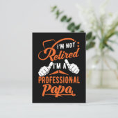 Pauze Pap Funny Professional Papa Briefkaart (Staand voorkant)