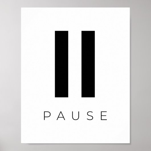 Pauze Poster (Voorkant)