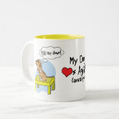 Pauze tabelbehendigheid Humor Mok (Voorkant links)