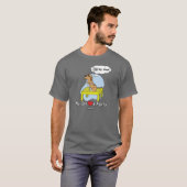 Pauze Tafelbehendigheid Humor Donkere T-shirt (Voorkant volledig)