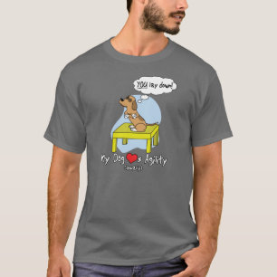 Pauze Tafelbehendigheid Humor Donkere T-shirt