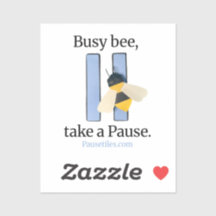 Pauze Tegels "Dolle Bij" App-pictogramsticker