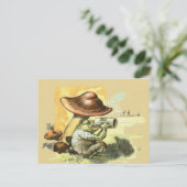 Pauze tijd briefkaart (Staand voorkant)