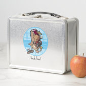 Pauze tijd! Een Man Band Busking Cartoon Bandicoot (In situ)