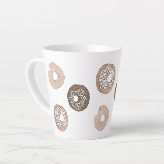 Pauze tijd latte mok (Linkerhoek)