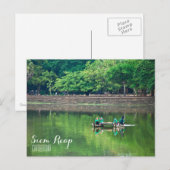 "Pauze tijd" Siem Reap Briefkaart (Voorkant / Achterkant)