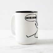 Pauze tijd Stick Man Koffie Mok (Voorkant links)
