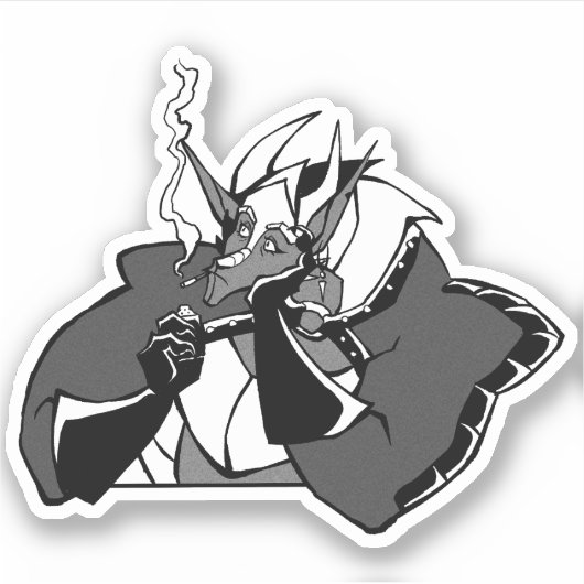 Pauze tijd - tweede contact vinyl Sticker (Voorkant)