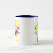 pauze tijd! tweekleurige koffiemok (Center)