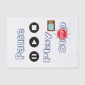 Pauze voor afspelen van tissuepapier (Voorkant)