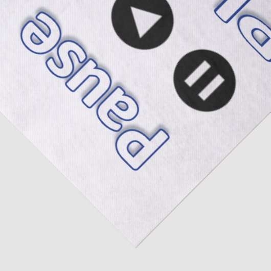 Pauze voor afspelen van tissuepapier (Detail)