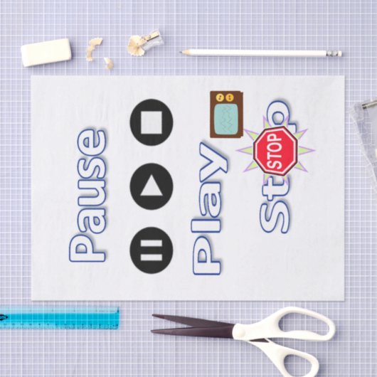 Pauze voor afspelen van tissuepapier (Craft)