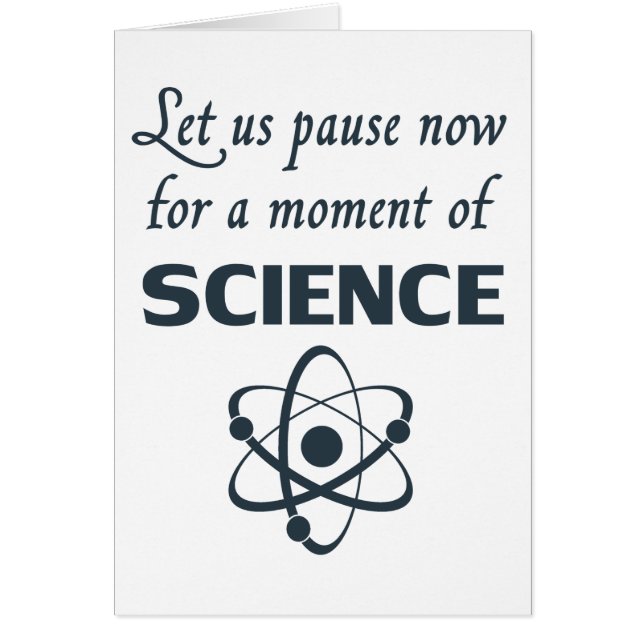 Pauze voor een moment van wetenschap (Voorkant)