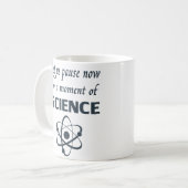 Pauze voor een moment van wetenschap koffiemok (Voorkant links)