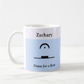 Pauze voor een Rust Humoristische Grappige Muzikal Koffiemok (Links)