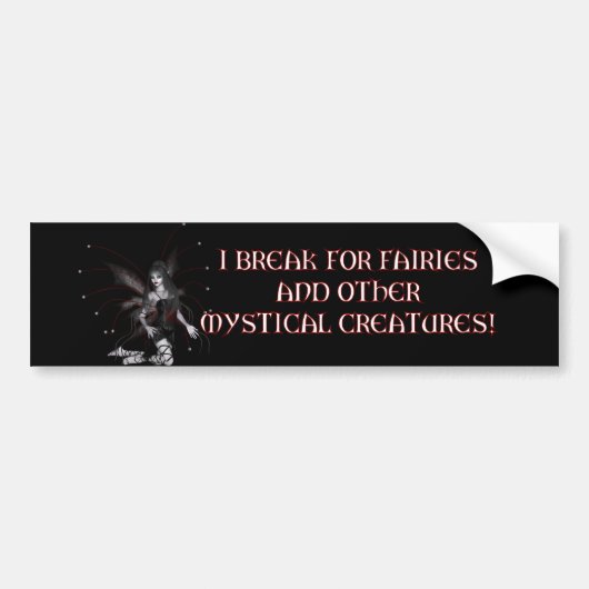 Pauze voor feeën bumpersticker (Voorkant)