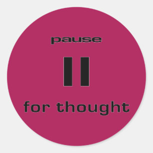 Pauze voor Thought Geek van Humor IT Worker Ronde Sticker